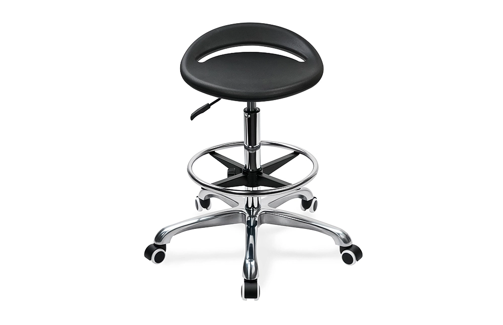 Modern PU Swivel Chair IC096 Höjdjustering Justerbar fotring & 5-stjärnig bas | Perfekt för kontor & studioanvändning 1