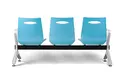 Products Visitor Waiting Chair Fully Die-cast Aluminum Alloy with Nano Sparkle Silver Coating Integrated Pu Foam Molding with Built-in Steel Frame Factory 4