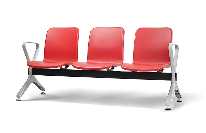 HEWEI Visitor Waiting Chair Integrated Pu Foam Molding with Built-in Steel Frame. for Sale 2