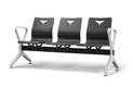 Public Airport Waiting Chair Made of 20x40mm Steel Tube (1.5mm Thickness) with Standard Black Paint Finish Public Waiting Chairs Wholesale - HEWEI 2