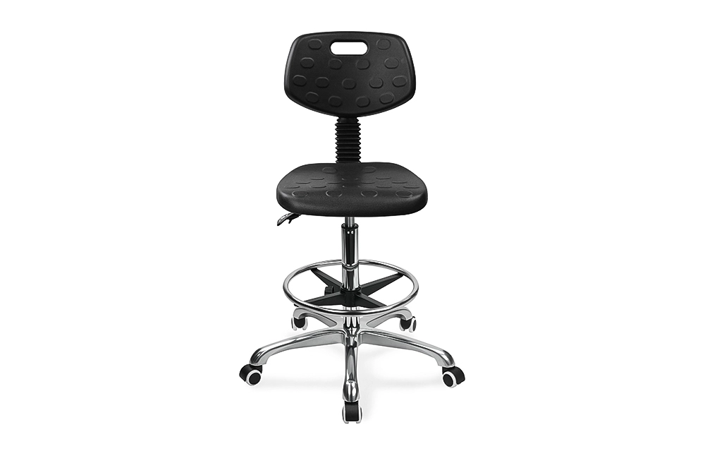 Professional Ergonomic Swivel Chair for Laboratories integral Foam(PU) Seat & Stable Aluminum Base Perfect for Labs & Cleanrooms 1