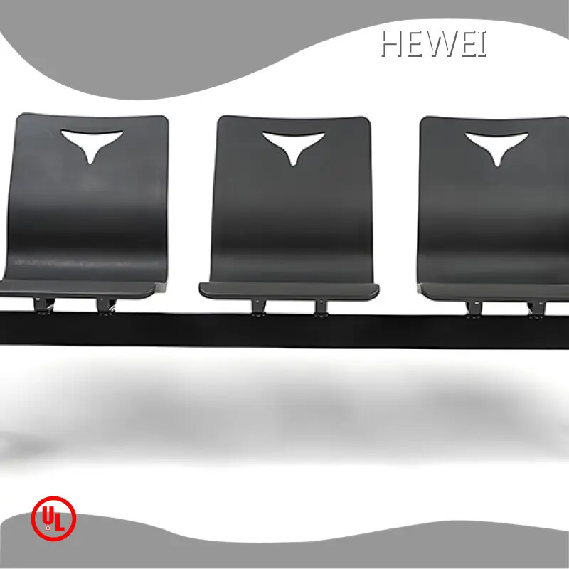 Clinic Waiting Chairs Integrated Pu Foam Molding with Built-in Steel Frame. Airport Seating Wholesale - HEWEI 1