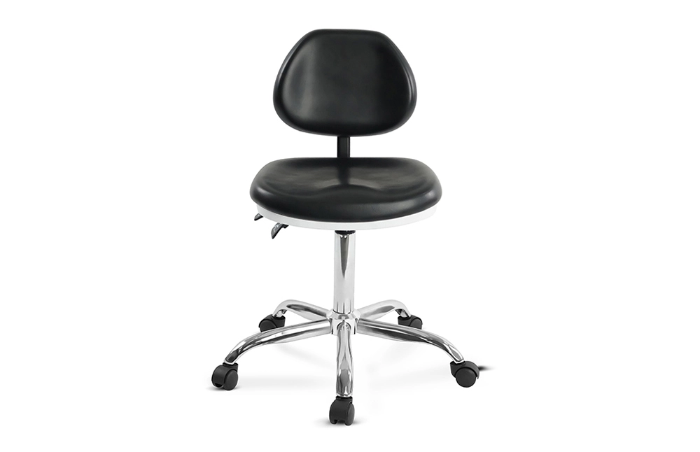Scaun medical pivotant cu roți MC-002F Pernă din spumă din piele PU Design ușor de curățat pentru clinici și spitale 1 1