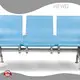 HEWEI Airport Waiting Chair Factory​ Made of 68×68mm Hexagonal Structural Steel Tubing for Superior Load-bearing Capacity. Manufacturer 1