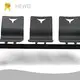 Public Airport Waiting Chair Made of 20x40mm Steel Tube (1.5mm Thickness) with Standard Black Paint Finish Public Waiting Chairs Wholesale - HEWEI 1