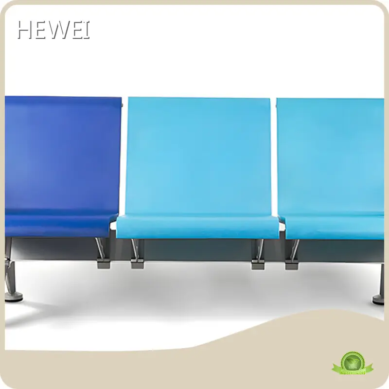Metal Waiting Chairs High Density Polyurethane (PU) Built-in Steel Frame Products Wholesale - HEWEI 1