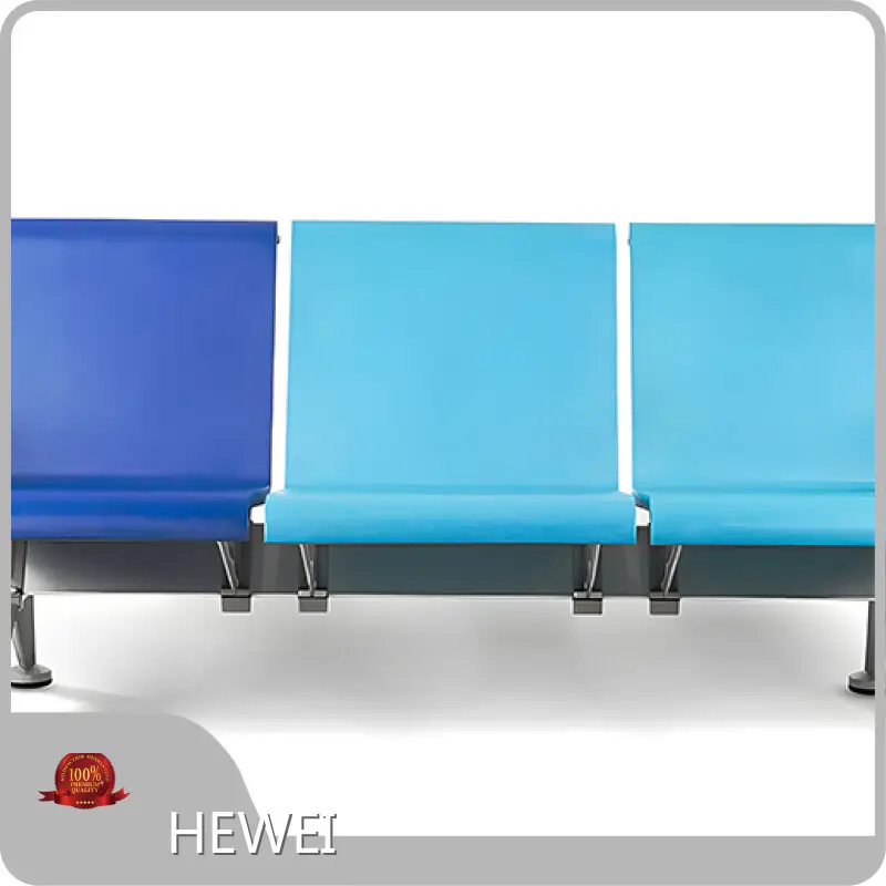 3 Seater Waiting Chair Manufacturer​ Aluminum Alloy Armrest & Legs with Nano Sparkle Silver Paint Finish. Airport Seating Wholesale - HEWEI 1