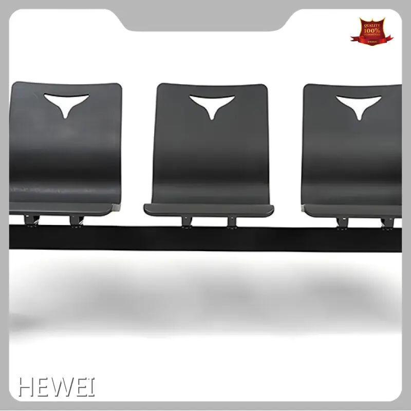 HEWEI Hospital Waiting Room Chair​ Integrated Pu Foam Molding with Built-in Steel Frame. for Sale 1