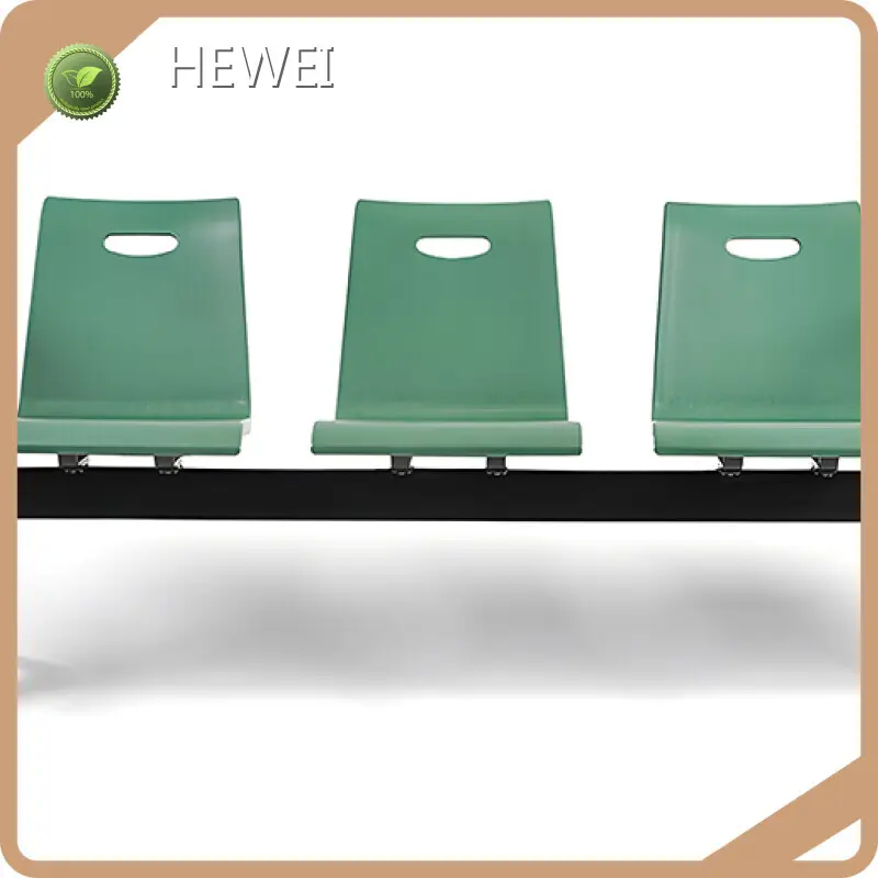 公共候車椅，4人座候車椅，採用20x40mm鋼管（厚度1.5mm）製成，標準黑漆飾面，一體成型PU泡棉成型，內建鋼架。製造商 1