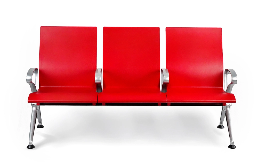 Ghế chờ chăm sóc sức khỏe bằng PU tùy chỉnh LC148-H1 được sản xuất trực tiếp tại nhà máy với đế nhôm dùng trong y tế 1