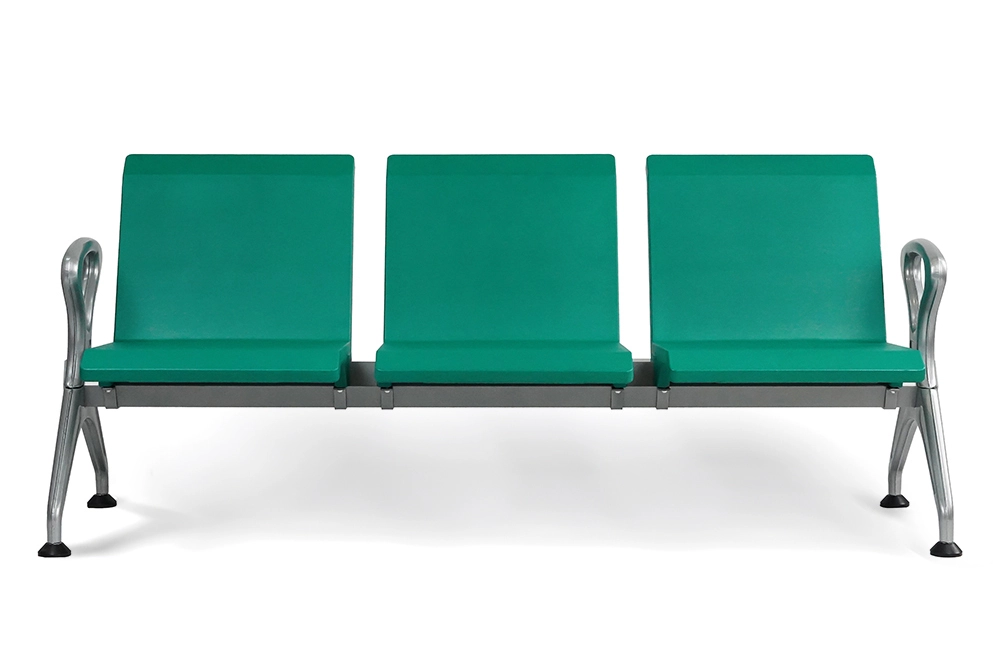 Factory Direct HEWEI LC156 PU WAITING Chairs Low Cost with Steels Armrests for Medical Centers 1