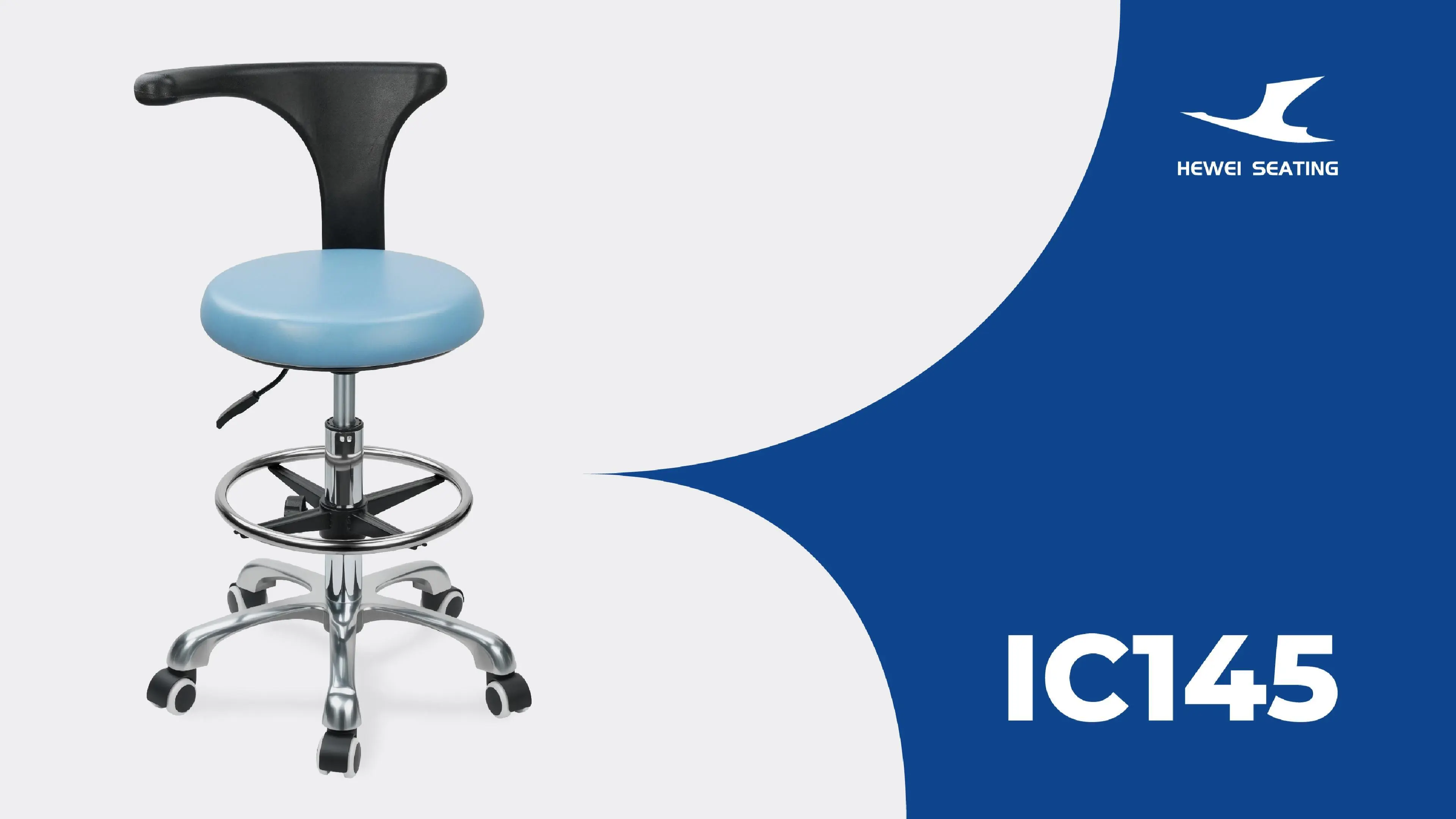 Dental Chair with High-Density Foam Seat Swivel Backrest Support Hospital & Clinic Use 1